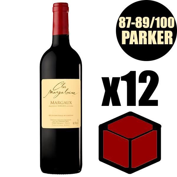 X12 Clos Margalaine 2016 Rouge 75 cl AOC Margaux 2ème Vin Vin Rouge