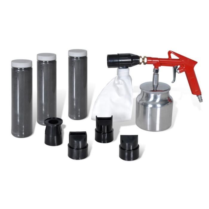 ��MAISON- Kit de sableuse à air 3 bouteilles de sable et 4 buses incluses ❀2434