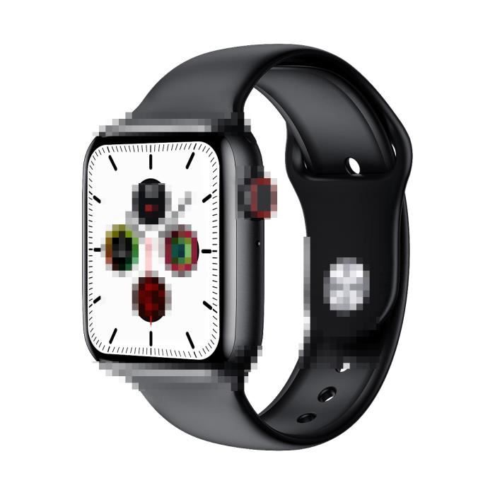 W26 Smartwatch hommes momen IWO12 série montre 6 fitness tracker sprots fréquence cardiaque température moniteur IP - Black - WL5348