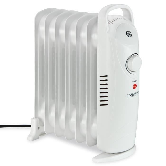 monzana® Radiateur bain d'huile Chauffage électrique mobile 800 W - 7 Rainures