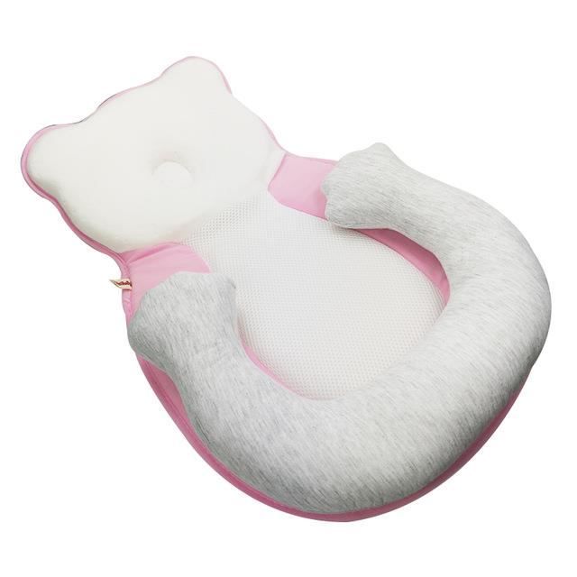 rose Berceau Portable et ajustable pour bébé, berceau de voyage, en coton, livraison directe Oreiller en mousse viscoélastique