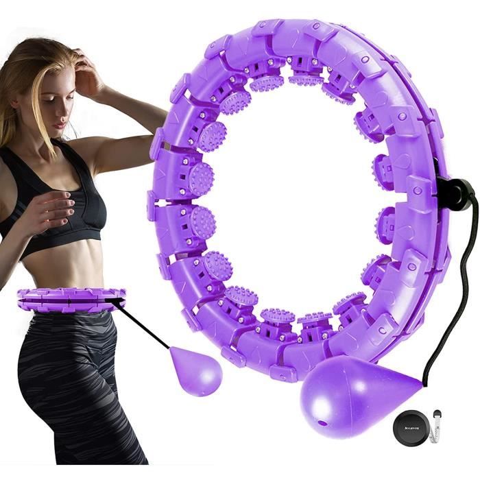 Cerceau intelligent Ne laissera pas tomber le cerceau, adapté au fitness intérieur et extérieur smart hula hoop
