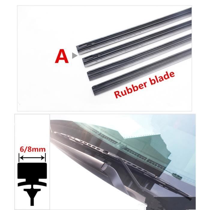 Balais d'essuie-glaces,voiture essuie glaces bande de caoutchouc essuie glace lame pour Nissan - Type A Iron frame wiper - 28 -
