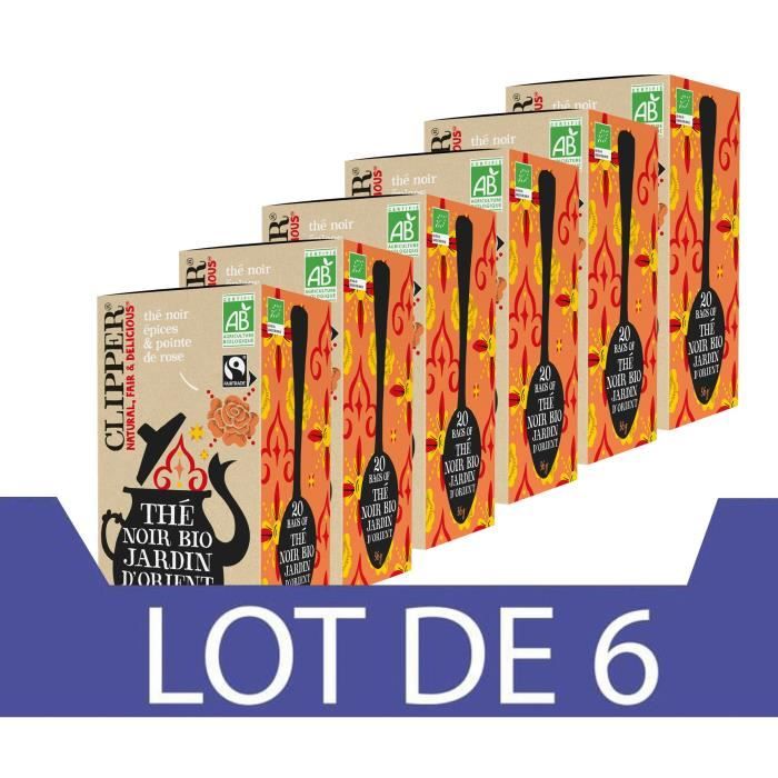 Lot de 6 CLIP Thé noir Jardin d'Orient