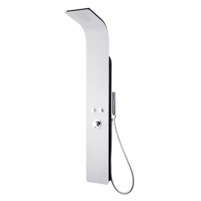 ESSEBAGNO Colonne de douche avec robinet mitigeur mécanique Esse Black&White - Noir et blanc