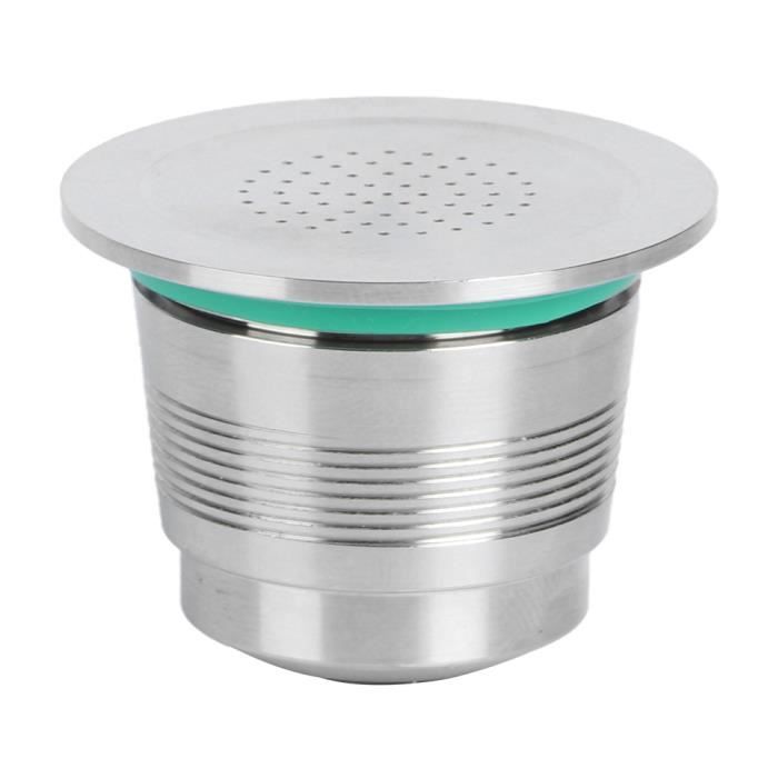 XIL-❉Tasse de filtre de stockage en acier inoxydable de capsule de café réutilisable adaptée à Nestle Nespresso❉