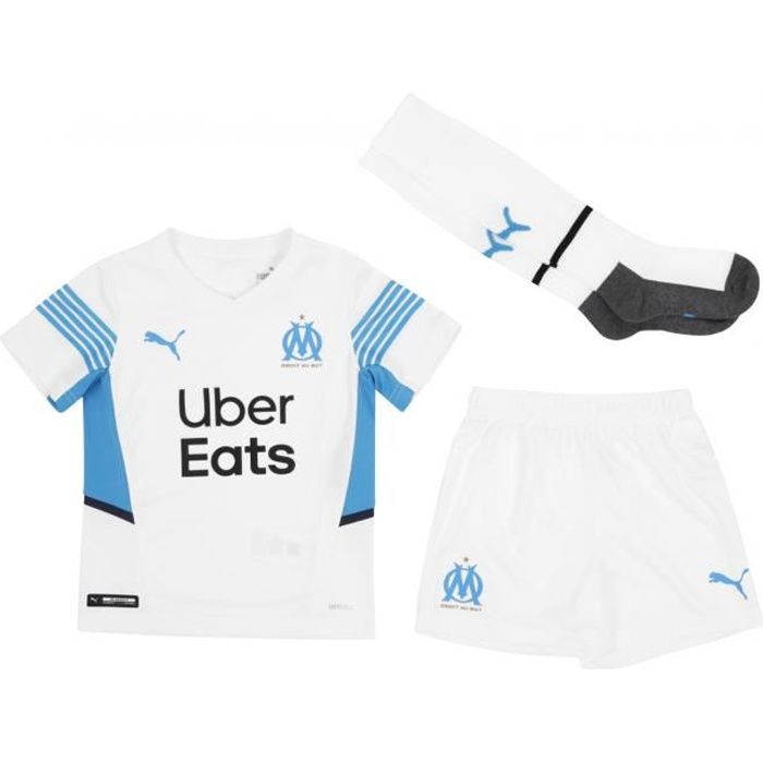 Ensemble domicile enfant OM 2021/22 - blanc/bleu - 4/5 ans