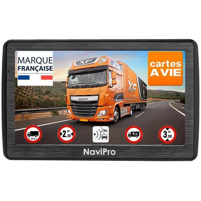 GPS Poids Lourd 7 Pouces NaviPro Camion Bus Voiture Europe - Ventouse Aimanté