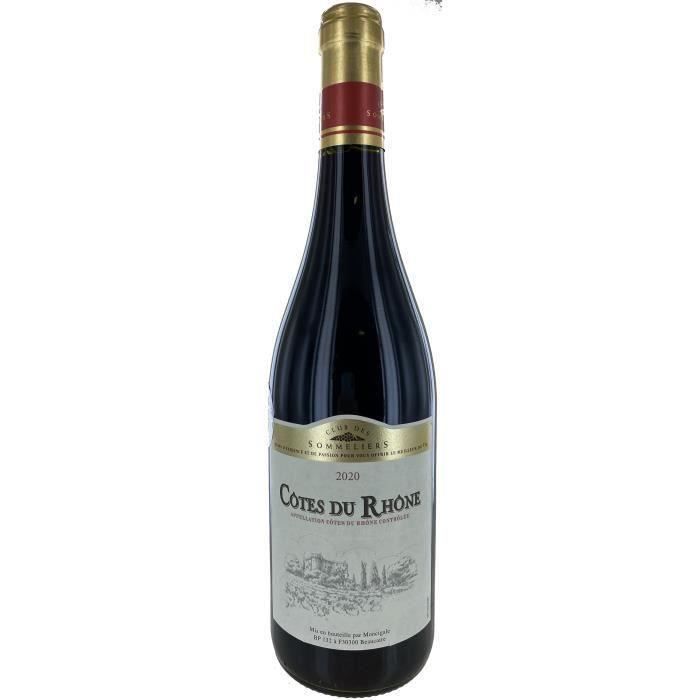 CLUB DES SOMMELIERS Côtes du Rhône Villages - Vin rouge de la Vallée du Rhône