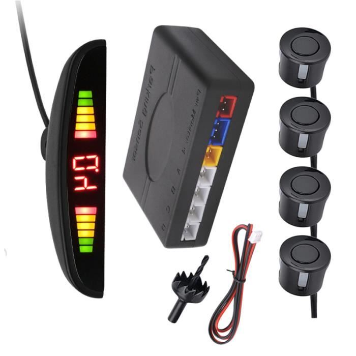 1 Set of Reversing 4 Probe Buzzing LED Parking Sensor Back de recul - camera de recul aide a la conduite - securite
