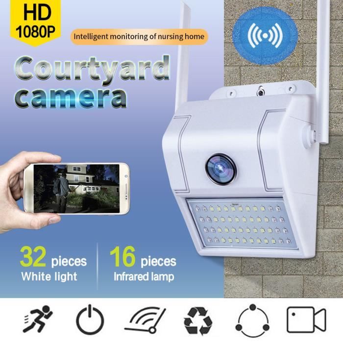 1080P HD Wi-Fi Surveillance à domicile Caméra IP extérieure Vision nocturne sans fil étanche