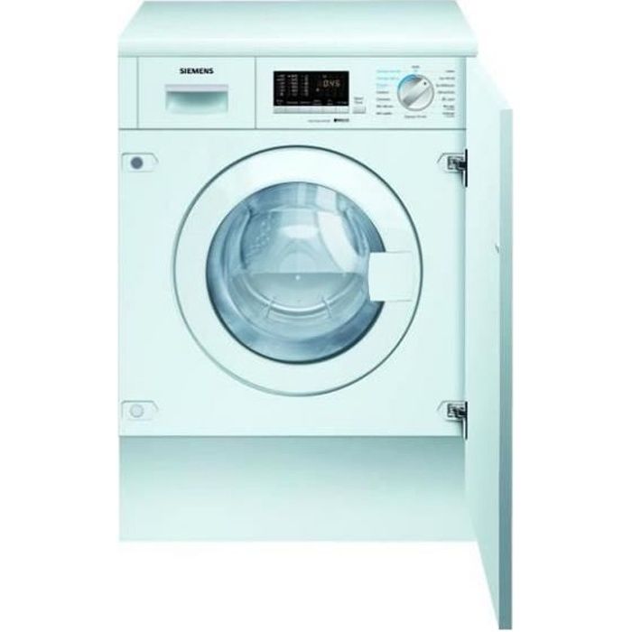 siemens - lave-linge séchant intégrable 60cm 7/4kg 1400 b - wk14d542ff