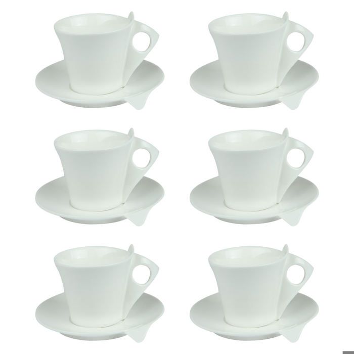 TABLE PASSION - COFFRET 6 TASSES / SOUS TASSES ...