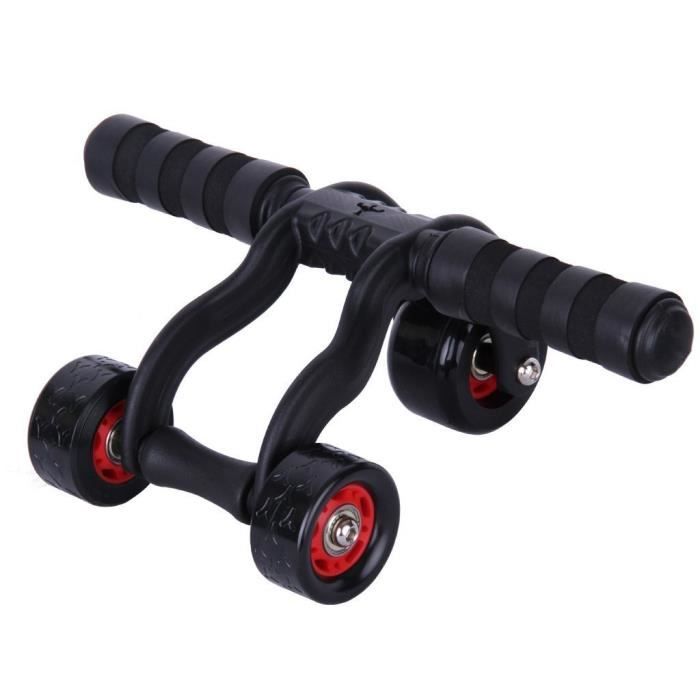 AB Wheel 3 Roues Triangulaire en ABS AB Roller Fitness Appareil Abdominale Application Muscle