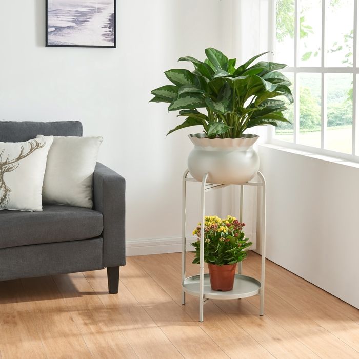 Porte-plantes Altena 60 x 27 x 27 cm beige