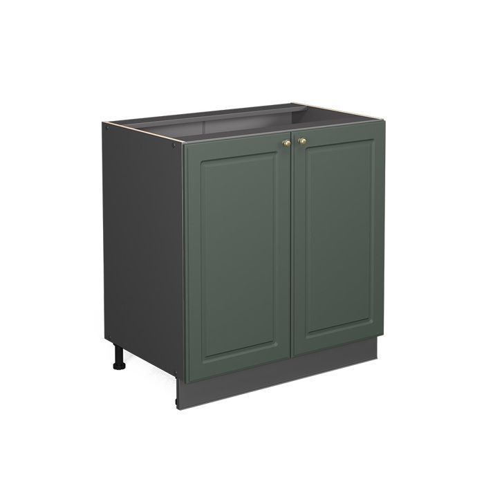 Meuble bas de cuisine Fame-Line 80cm avec étagère sans PT Vert Or Campagne/Anthracite Vicco 37988