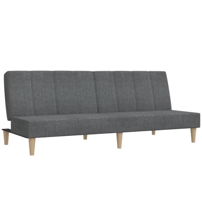 BEAU Canapé-lit à 2 places gris clair tissu SS0000256543