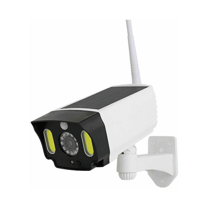 Caméras factice dextérieur Sécurité et antivol avec panneau solaire et détecteur de mouvement. CCTV LED étanche avec