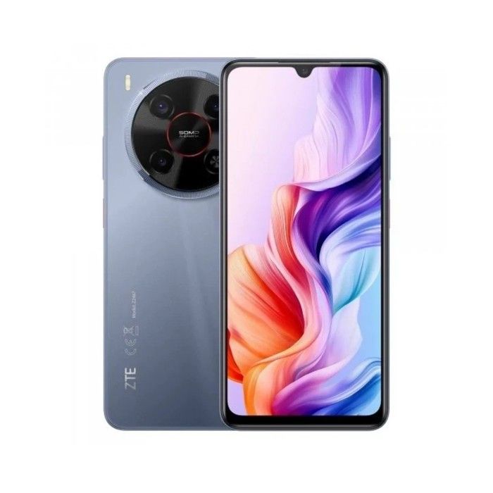 Smartphone ZTE blade v70 gris 6.9 pouces RAM 4 Go stockage 128 Go