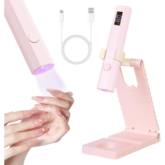 Mini Lampe UV Ongles Gel, Mini Lampe UV LED Portable, avec Mini Lampe UV Ongles Gel, Mini Lampe UV LED Portable, avec