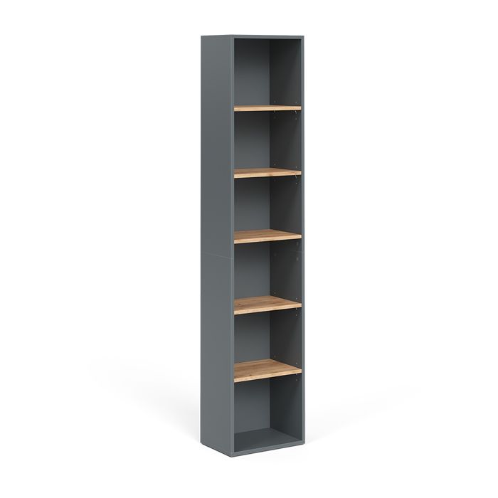 Armoire haute Viktor 40.2x188.6cm Anthracite/Chêne de force doré Vicco 55158 Armoire haute Viktor 40.2x188.6cm Anthracite/Chêne de force doré Vicco 55158