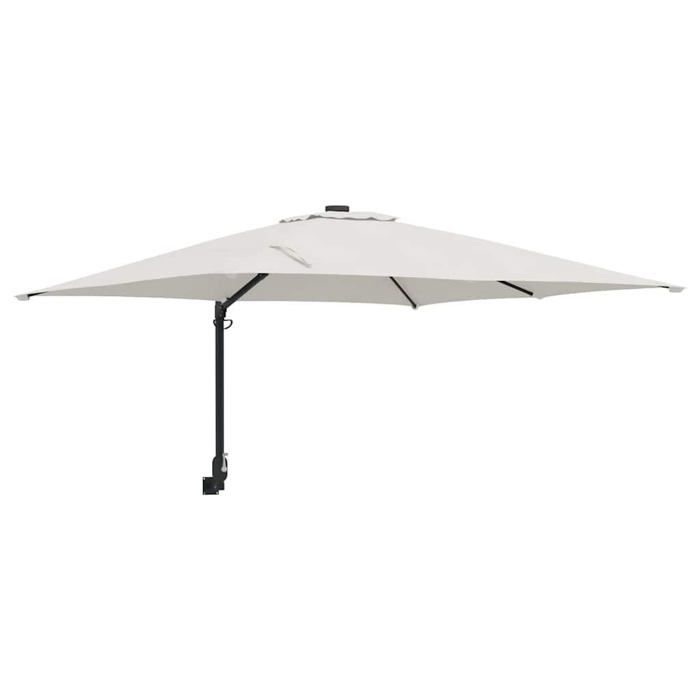 Parasol de jardin ajustable - vidaXL - 248.5x247.5x160 cm - Sable - Résistant aux UV - Résistant à leau