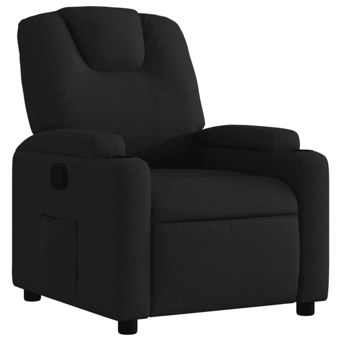 Les Soldes Fauteuil inclinable (1 PLACE) - CLOUD - Capacité de charge max. : 110 kg - en tissu noir J4829