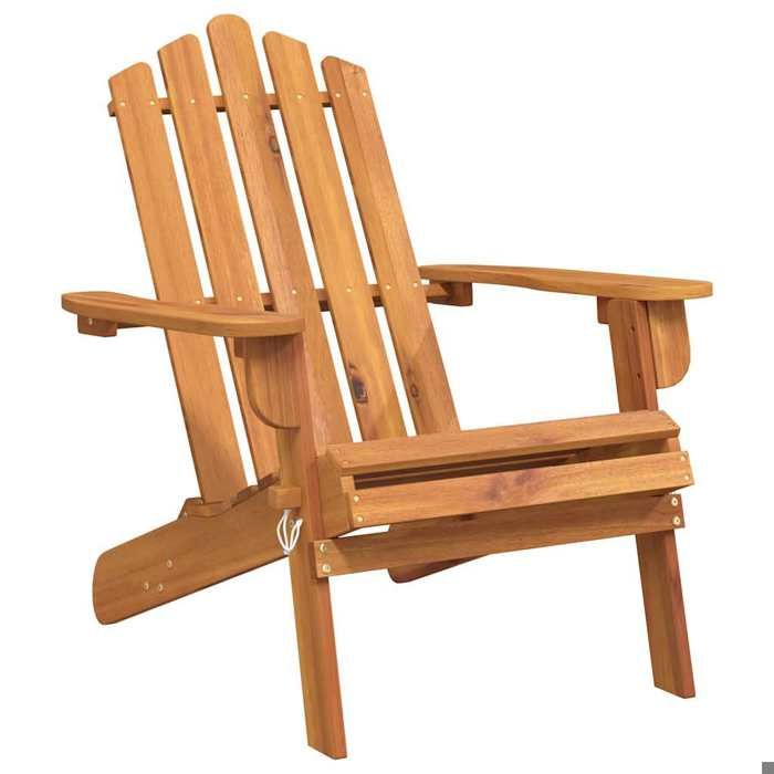 STAR SALE® Chaise de jardin(1 PC) - Fauteuil relax - Adirondack Bois dacacia massif 75x84x90 cm T3383
