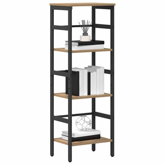 Organisateur/Etagère à Livres(1 PCS) - ZENCORE - Bibliothèque de Rangement - Chêne artisanal 40x29 5x115cm - Bois dingénierie LH457