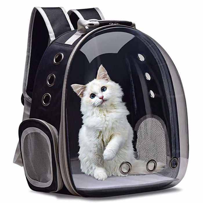 Sac à dos transport chat - fenêtre bulle respirant 32 x 25 x 42 cm jusquà 5 9 kg