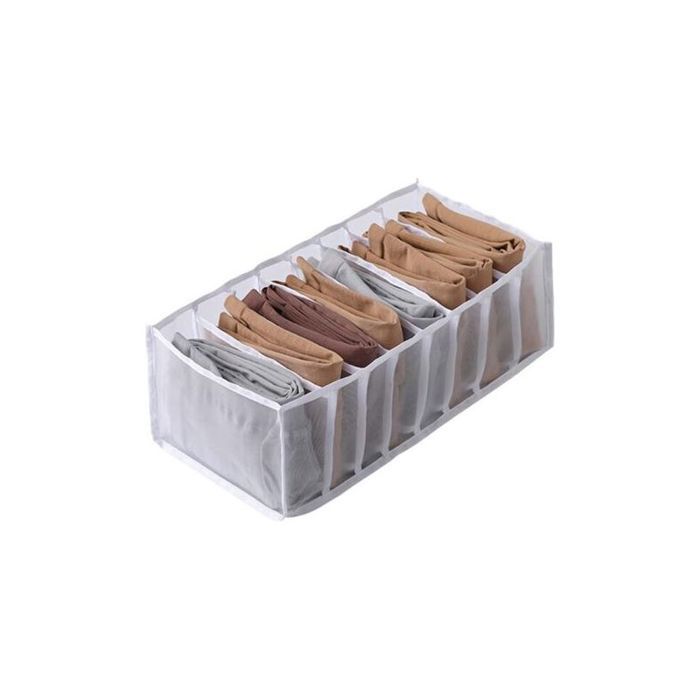 Boîte de rangement pour sous-vêtements tiroir en maille multi-grille organiseur de culottes chaussettes leggings mallette de