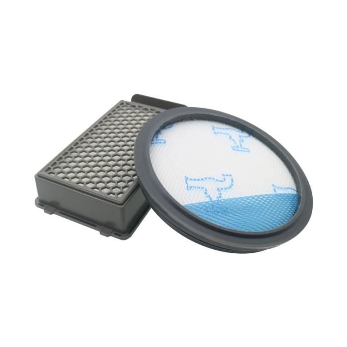 Kit 4 Pièces : Filtres + Pinceau Pour Aspirateur Rowenta - Remplace ZR005601 / ZR005701 - Neuf