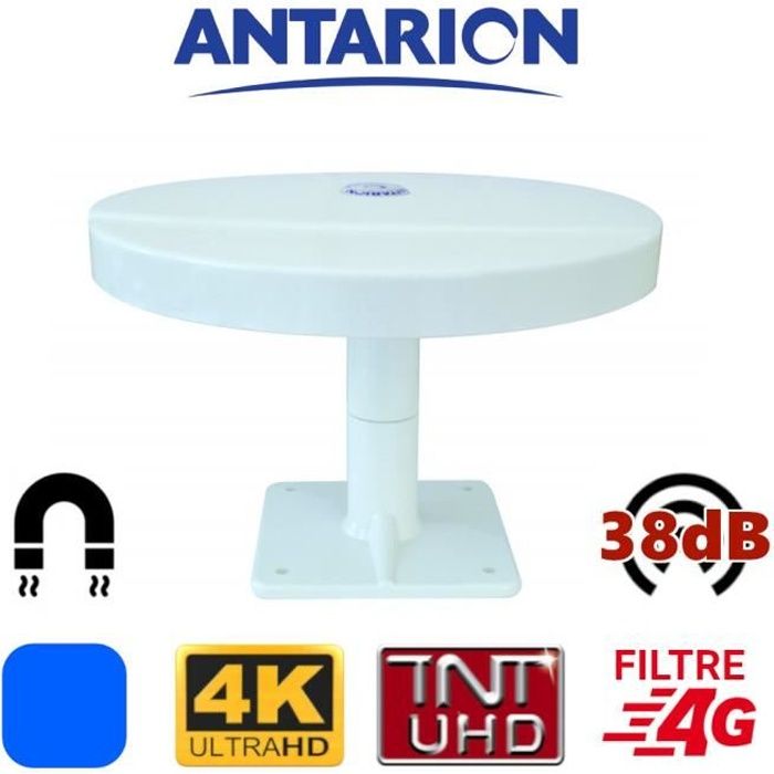 Tonna ANTENNE TV pour Camping Car Fourgon Camion 40dB TNTHD OMNIDIRECTIONNELLE OMNITONNA