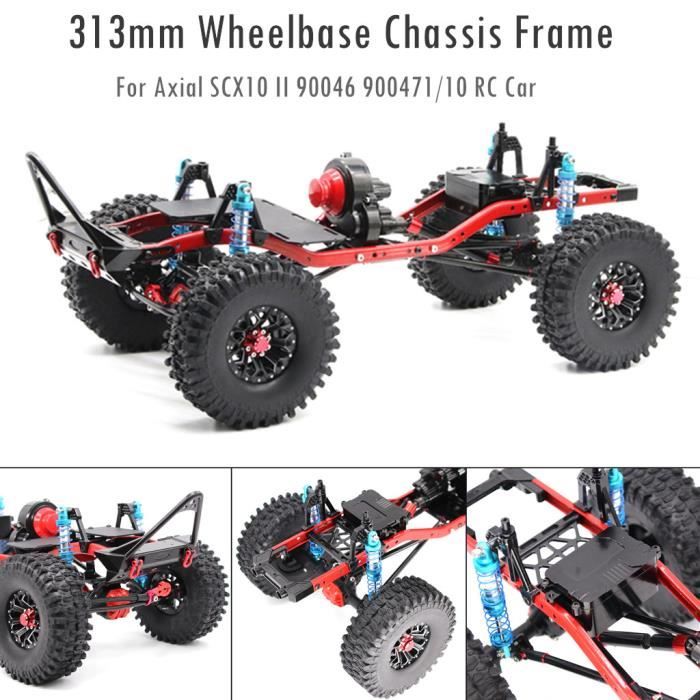 313mm Empattement Chassis Cadre Arriere Essieu Pour Axial Scx10ii
