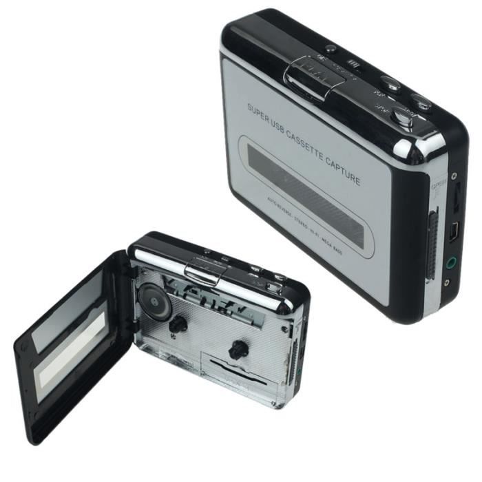Cassette de lecteur de musique audio vers PC Cassette USB de capture de