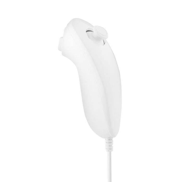 Manette De Jeu Courbee Avec Telecommande Pour Gamepad Sur Nintendo Wii Blanc Prix Pas Cher Cdiscount