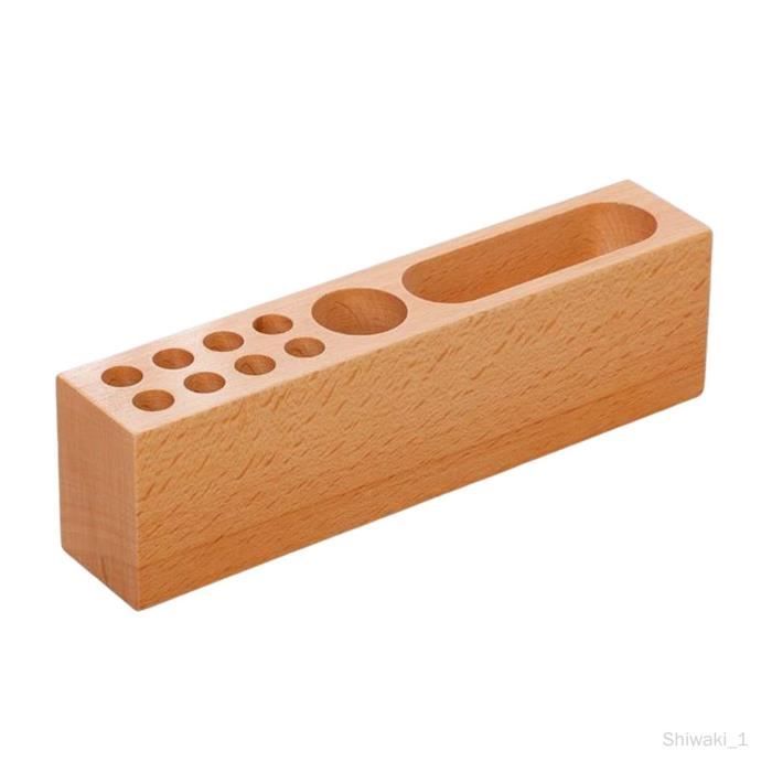 Porte-crayons Pinocchio En Bois - Forme Lion 14x14 Cm - Organisation Bureau Enfant - Neuf Sans Boîte