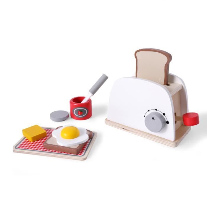 Jeu Dimitation En Bois Cuisine Grille Pain Blanc Pour Enfant Fille Garçon Bébé Cadeau Danniversaire