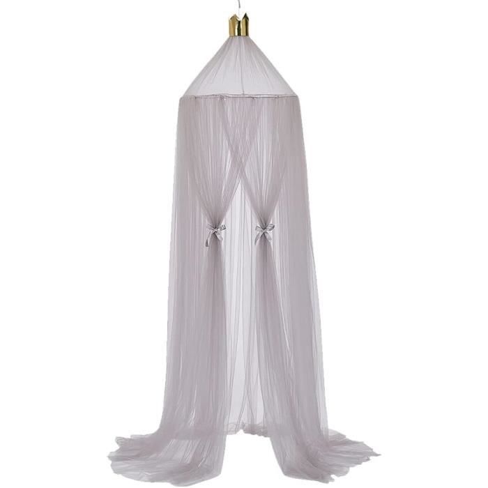 Rideau De Lit à Baldaquin Vintage Sears – Ivoire, Volants Dentelle – 87x82