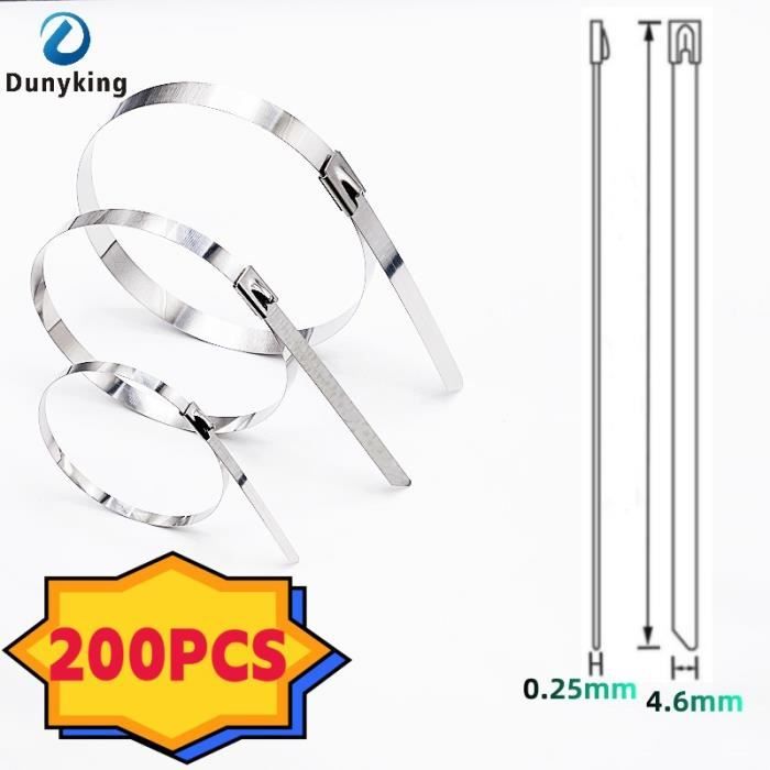 Serrage,Attaches de câble métalliques en acier inoxydable,attaches de