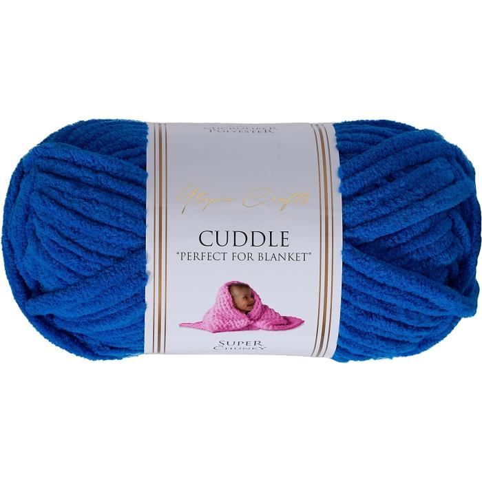 Cuddle Pelote De Fil Chenille Doux Pour Tricot Et Crochet - 100 G - 60 M  (Bleu Roi)[x4527] - Cdiscount Beaux-Arts et Loisirs créatifs