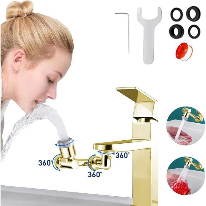 Rotatif 1080 Degrés Rallonge Cuisine Avec Laiton 22