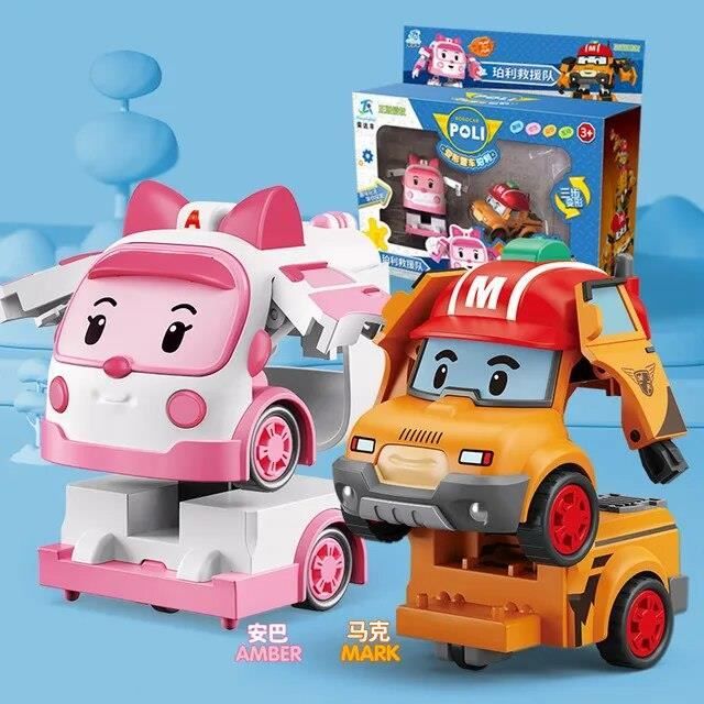 2 pi ces 2 Robocar group jouet Poli pour enfants Mod le de