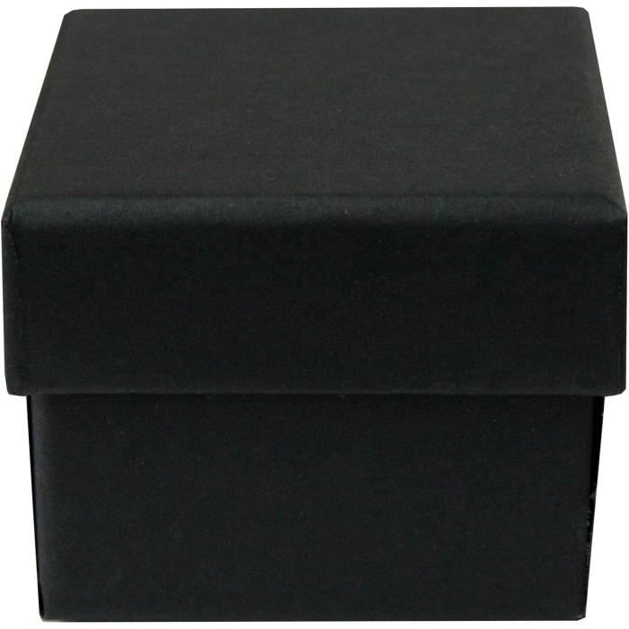 Lot De 2 Boîtes Cadeau Carrées En Carton Pour Bijoux, Bracelets