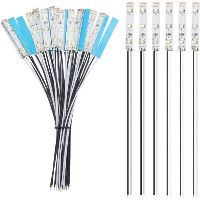 YIXISI 10 Pièces 200mm Pré Câblées LED SMD, Modélisme, 12-18V Bandes, 2335 SMD, Vert