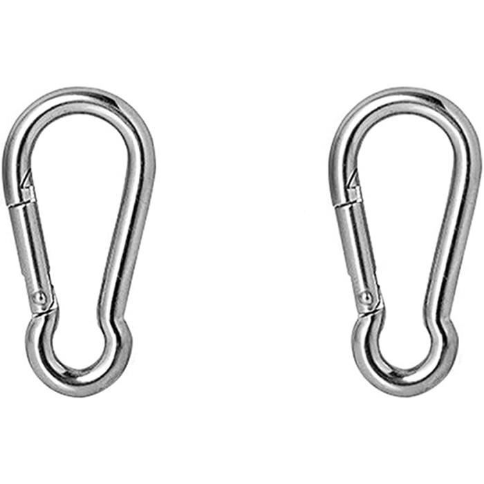 Vtizikl Mousqueton Escalade, Mousquetons Verrouillage Automatique, 25kN-2550kg, Certifié CE