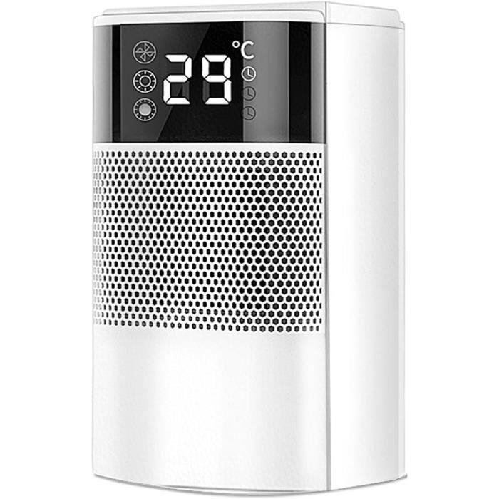 Chauffage soufflant silencieux et économe en énergie, 2000 W, chauffe rapide en 3 secondes pour salle de bain, bureau, salon ou chambre