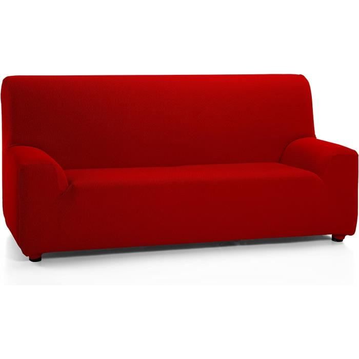 Martina Home Tunez Housse Élastique Canapé Accoudoir Droit Gris 3 Places 240-280 Cm - Protection Confortable Et Élégante