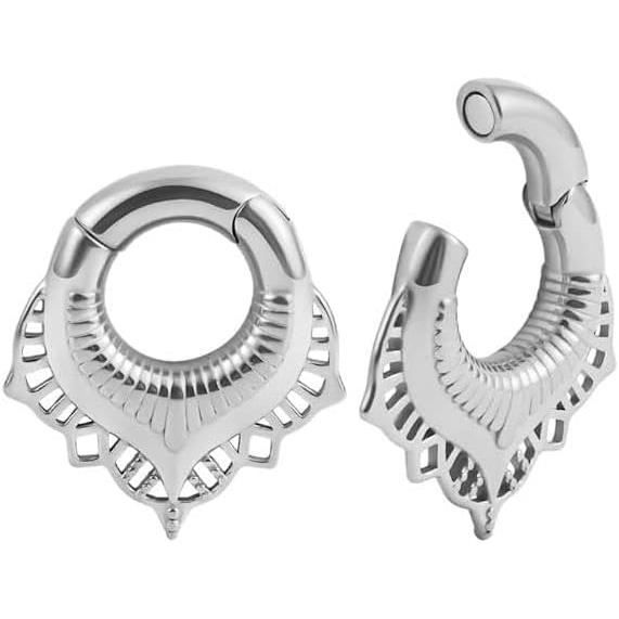 Tunnel (plug) Pour Oreille En Laiton Vieilli Style Biker - Aspect Or Ancien, Neuf Avec étiquettes, Pour Un Look Rock Et Vintage