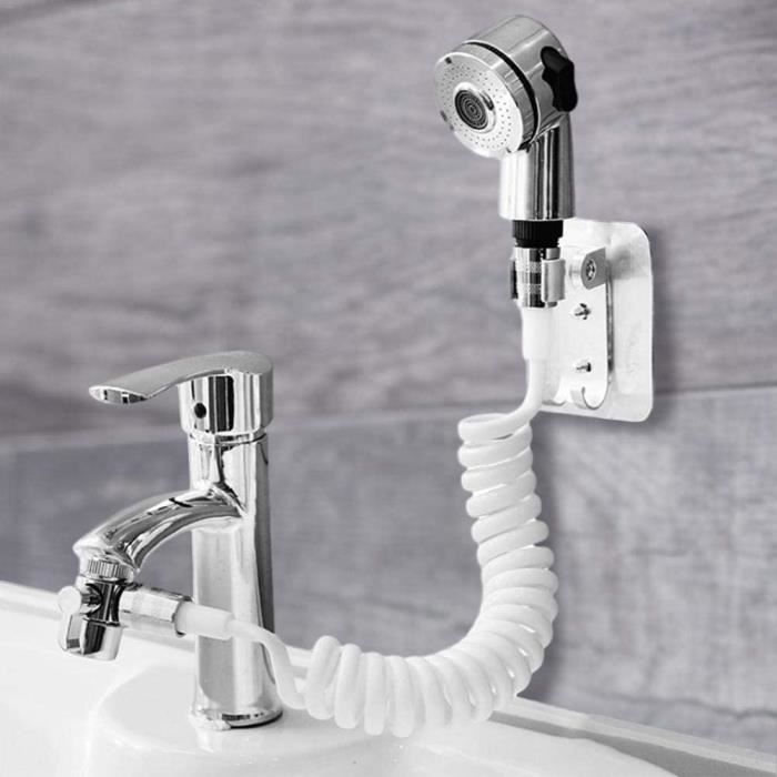 Douchette adaptable sur robinet, douchette lavabo, L150 cm 